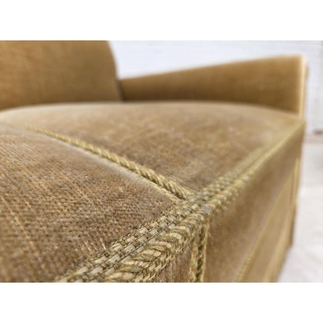 Green Danish 2-Seater Sofa in Green Furniture Velour, 1970s For Sale - Image 8 of 18