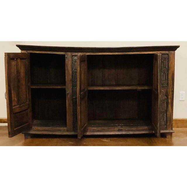 Vintage Hacienda style mesquite sideboard or cabinet. Mesquite is prized for its extreme hardness, durability, and...