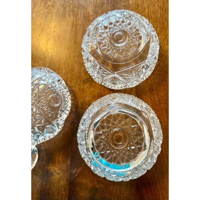 Early 20th Century American Brilliant Nappy Bowls - Set of 3 For Sale - Image 9 of 12