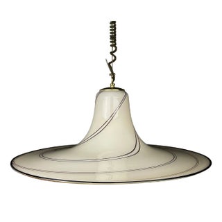 Beige Murano Glass Pendant Lamp, Italy, 1970s For Sale