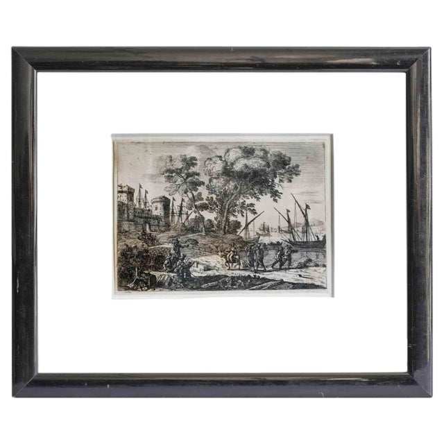 Landscape, 17th Century, Etching For Sale