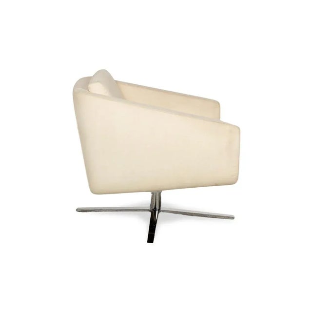 Textile Pavlo Armchair in Cream Upholstery from FSM For Sale - Image 7 of 11