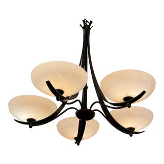 Hubbardton Forge Aegis Five Light Chandelier For Sale