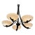 Hubbardton Forge Aegis Five Light Chandelier For Sale
