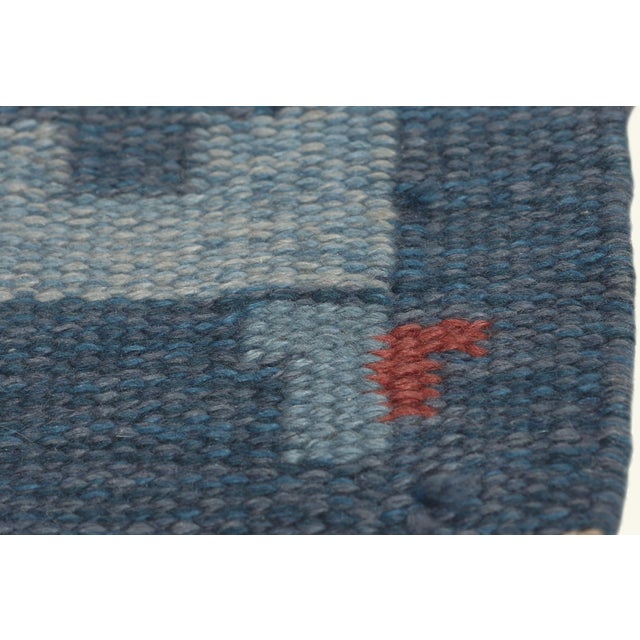 Vintage Swedish Rollakan Rug, 04'05 X 06'09 For Sale In Dallas - Image 6 of 11