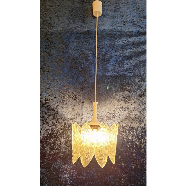 Cream Vintage Ceiling Lamp with Cream-Colored Plastic Mount, 1970s For Sale - Image 8 of 9