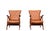 1960s Teak and Faux Leather Lounge Chairs, Holland, 1960s, Set of 2 For Sale - Image 5 of 11
