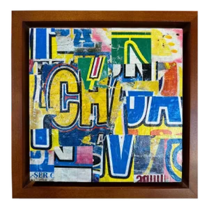 Cecil Touchon Collage on Panel Titled: PDP 1311 By Cecil Touchon 2023