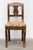 6 beautiful carlo x chairs from the mid-19th century in solid walnut in the backrest there is a finely carved central...