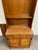 Late 20th Century Vintage Ethan Allen Heirloom Nutmeg Maple CRP Cabinet With Hutch Bookcase For Sale - Image 5 of 14