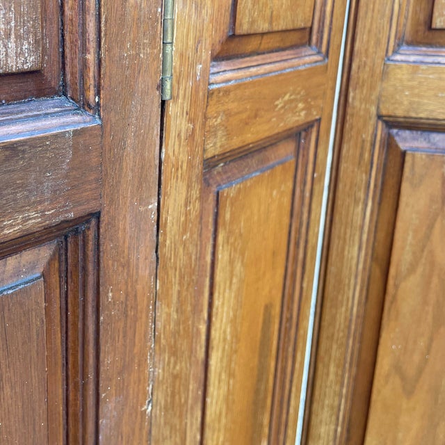 Antique Arts and Crafts Hinged Room Divider With Shutters/Slats. For Sale In New York - Image 6 of 6
