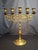 Metal Set of 4 Antique 19th Century Polish Brass 5-Light Shabbat Candelabras Lions of Judah For Sale - Image 7 of 18