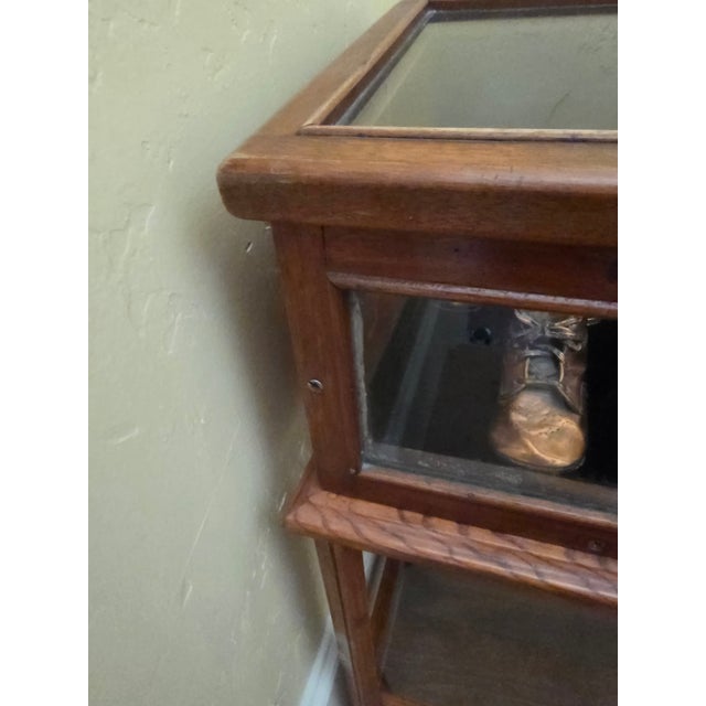 1990s English Mercantile Display Cabinet on Base For Sale - Image 5 of 11