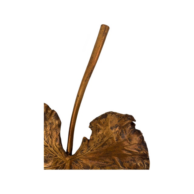 Plastic Gilded Canopy Leaf Wall Decor - Small For Sale - Image 7 of 11
