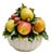 Vintage Italian Capodimonte Ceramic Fruit Topiary Centerpiece Bowl For Sale