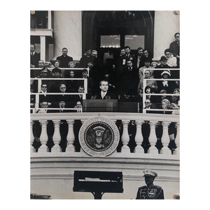 Fred McDarrah, Vintage Print Silver Gelatin Signed Photo President Richard Nixon Innaugural, 1992