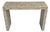 Geometric Wood Inlay Waterfall Console Table For Sale