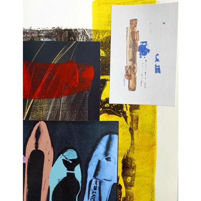 Andy Warhol 16' X 20' Andy Warhol Inspired White Shadow Box Framed Original Fine Art Print by Diane Grant Studio For Sale - Image 4 of 8