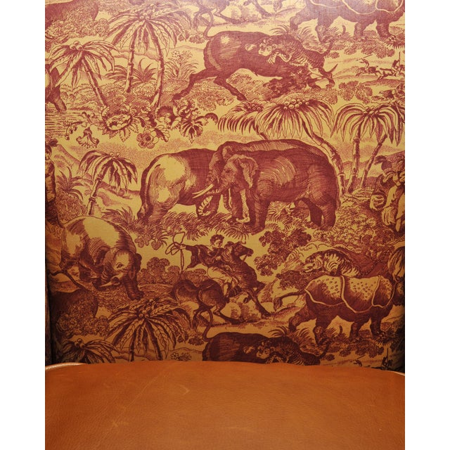 Rose Tarlow Regency Sabreleg Arm Chair With Safari Fabric For Sale - Image 9 of 18