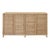 Tan Matthew Izzo Home Evander Wrapped Rattan Four Door Buffet With Satin Brass Door Pulls For Sale - Image 8 of 8