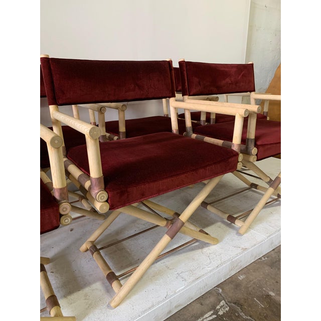 All armchairs these Classic Director style chairs in bleached unfinished wood, keeping a rustic and beautiful natural...