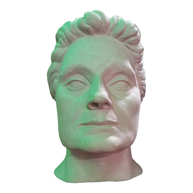 Life-Size Terracotta Bust by Herman Roderick Volz For Sale