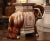 Ceramic Mid-Century French Hand Painted Faience Elephant Garden Seat or Side Table For Sale - Image 7 of 9