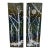 Abstract Winter Landscape Glass Wall Art Panels, Set of Two For Sale