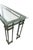 Architectural Wrought Iron Console Table With Beveled Glass For Sale - Image 4 of 5