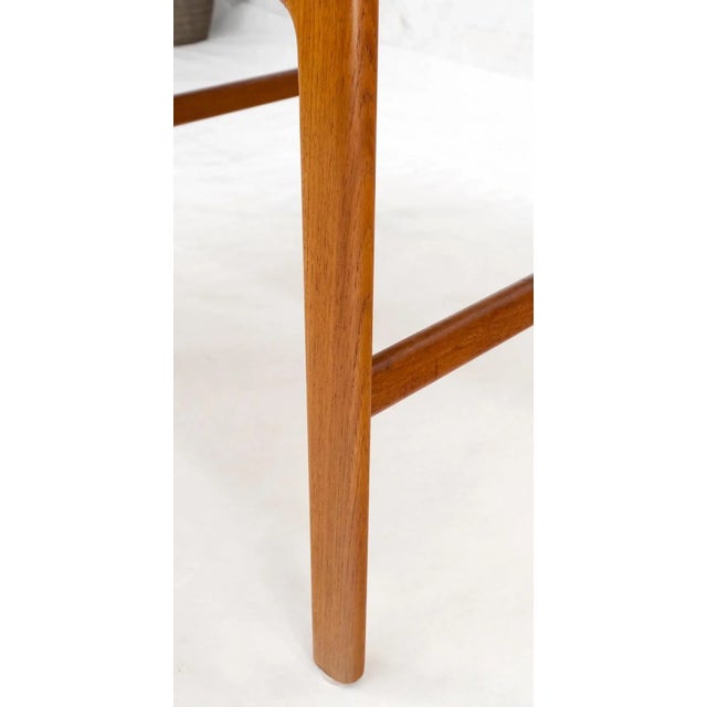 1970s Danish Mid-Century Modern Teak Square Rolled Edges Coffee Table For Sale - Image 9 of 13