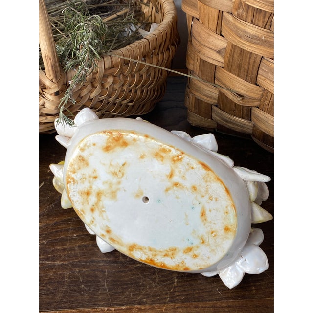 Earthenware Centerpiece and Two Candlesticks, 1950s, Set of 3 For Sale - Image 15 of 18