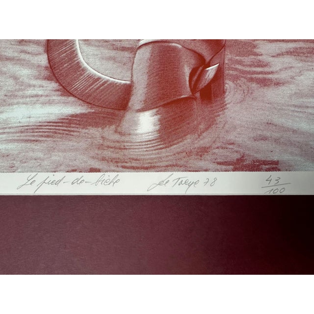 Camille De Taeye, Untitled, 1960s, Screen Print on Paper, Framed For Sale - Image 6 of 7