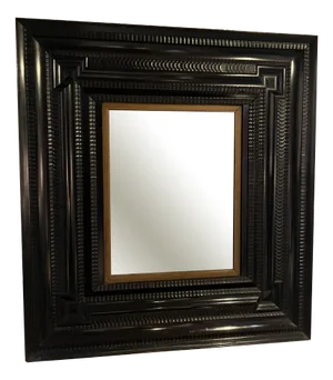 Dutch Mirror in Veneered and Ebonized Wood, 1690