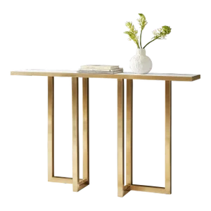 Modern History Metal & Acrylic Console Table