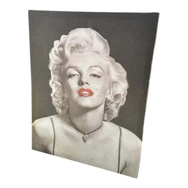 1990s Black and White Marilyn Monroe Print on Canvas Reproduction For Sale
