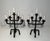 1940s Pair of 5-arm wrought iron candelabras For Sale - Image 12 of 12