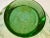 Vintage Art Deco Green Glass Ribbed Vase For Sale - Image 10 of 11