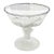 Vintage Frosted Footed Glass Bowl W/Lions Head 6.5" H For Sale