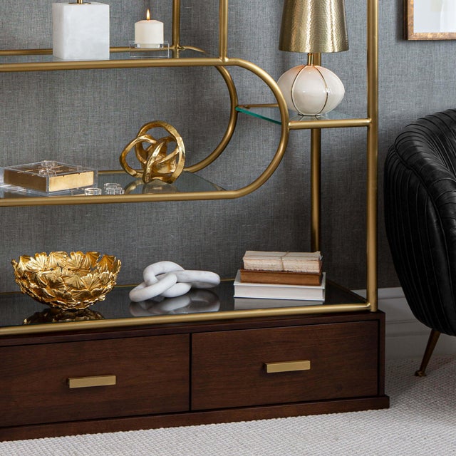 This stunning accent piece, either variegated or in white, evokes something powerfully ancient while fashionably advanced.
