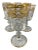 Vintage Glastonbury-Lotus Laurel Gold Crystal Aperitif Stemware - Set of 8 For Sale