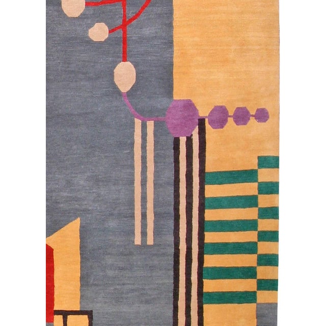 Early 21st Century Modern Art Deco Tibetan Wool Rug – A Bold Geometry by Doris Leslie Blau For Sale - Image 5 of 6