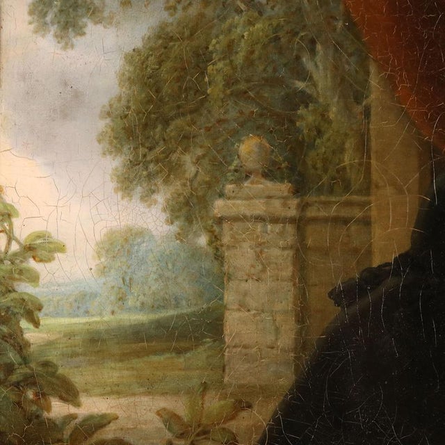 Portrait of a Lady, Oil on Canvas For Sale - Image 9 of 13