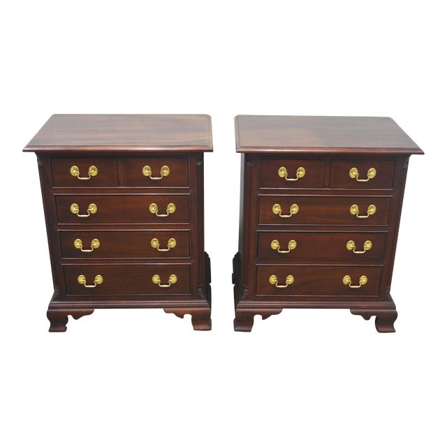 Stickley Mahogany Nightstands Bedside Tables a Pair Chairish