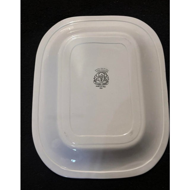 1930s 1930s Richard Ginori Mondovì Serving Dish Tray Plate Floral Pattern, Italy For Sale - Image 5 of 6