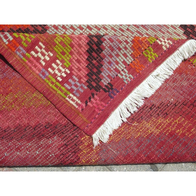 1960s Bohemian Kilim Rug - 67"x110" For Sale - Image 12 of 13