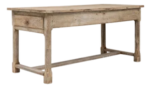 20th Century French Oak Trestle Dining Table