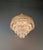 Antique Art Deco Neoclassical Brass and Crystal Chandelier Plafonnier Ceiling For Sale - Image 4 of 9
