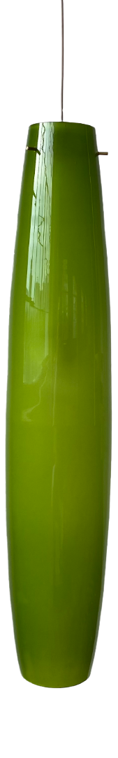 Italian Green Pendant in Murano Glass attributed to Alessandro Pianon for Vistosi, 1960s
