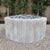 Not Yet Made - Made To Order Custom Limestone Texture Fire Pit With Fluted Edges With Fire Pebbles For Sale - Image 5 of 15