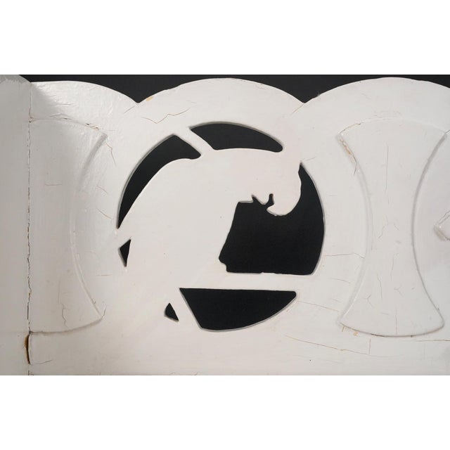Folk Art Mid 20th Century Reclaimed 4 Ft. White Wooden Folk Art Children's Bench For Sale - Image 3 of 12